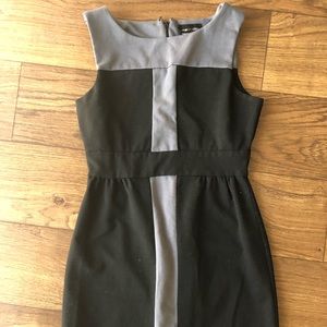 Black and grey work dress